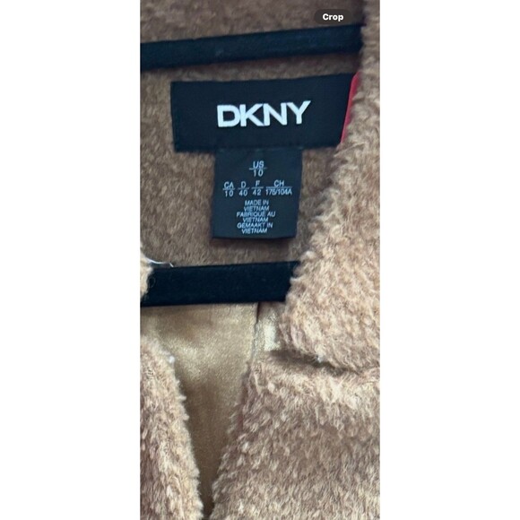 DKNY Women Alpaca/Wool Fuzzy Coat. - Picture 2 of 7
